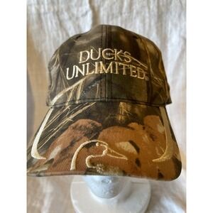 Ducks Unlimited Camo Camouflage Baseball Cap Hat‎ Adjustable Hunting